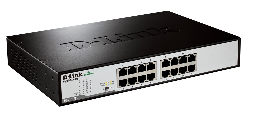 [DGS-1016D/E] D-Link Switch DGS-1016D 16xGBit 19" Unmanaged
