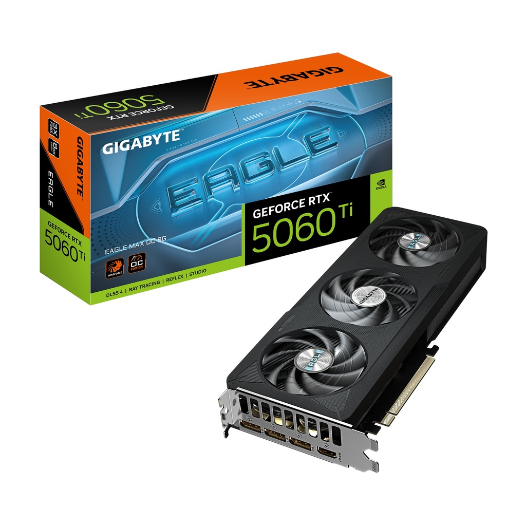 [GV-N506TEAGLEMAX OC-8GD] GIGA VGA 8GB RTX5060TI EAGLE-OC 8G 3xDP/HDMI GeForce RTX 5060 Ti EAGLE MAX OC 8G