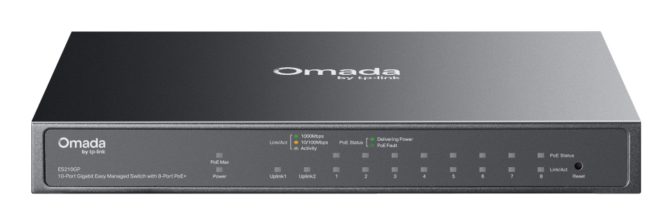 TP-LINK Switch Omada ES210GP 10xGBit 8xPoE+ Managed