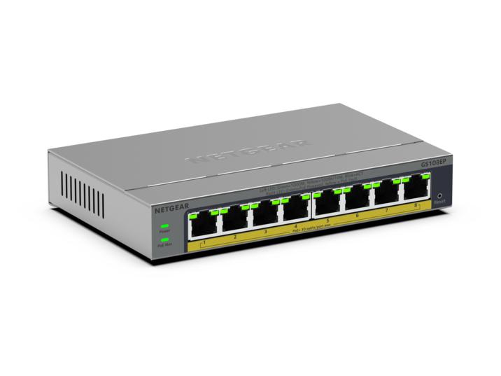 [GS108EP-100EUS] NETGEAR GS108EP Managed L2/L3 Gigabit Ethernet (10/100/1000) Grijs