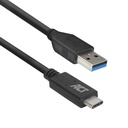 ACT AC7416 | USB 3.2 Gen 1 | USB-C naar USB-A | 1m | Zwart