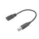 ACT USB Type-C female naar USB-B 2.0 printer adapterkabel 0,2m