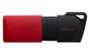 Kingston DataTraveler Exodia M | 128GB USB-A 3.2 Flash Drive | Zwart/Rood