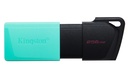Kingston DataTraveler Exodia M | 256GB USB-A 3.2 Flash Drive | Zwart/Turkoois