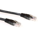 ACT Zwarte 1 meter U/UTP CAT6 patchkabel met RJ45 connectoren