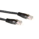 ACT Zwarte 20 meter U/UTP CAT6 patchkabel met RJ45 connectoren