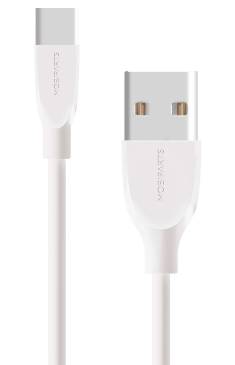 Mobiparts | USB-C naar USB Kabel | 2A | 1m | Wit