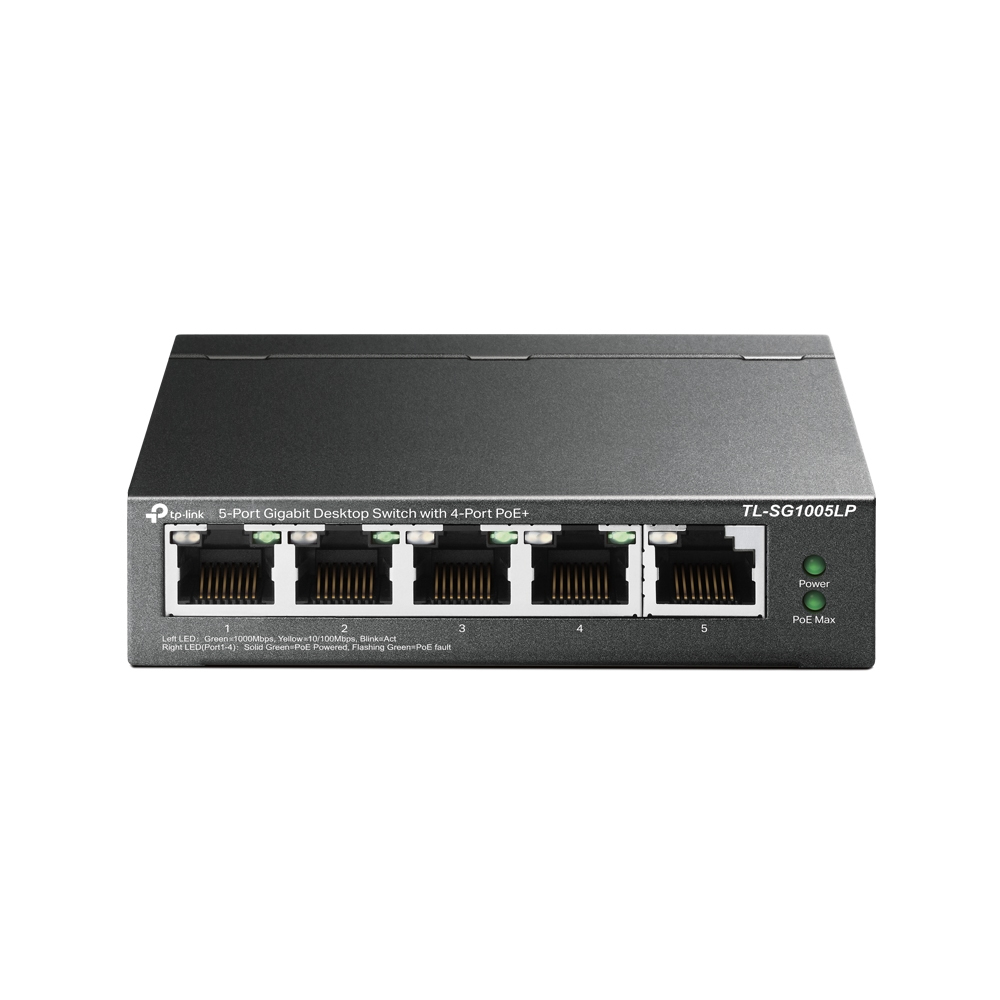 TP-Link TL-SG1005LP | Unmanaged | Gigabit Ethernet (10/100/1000 Mbps) | Power over Ethernet (PoE)
