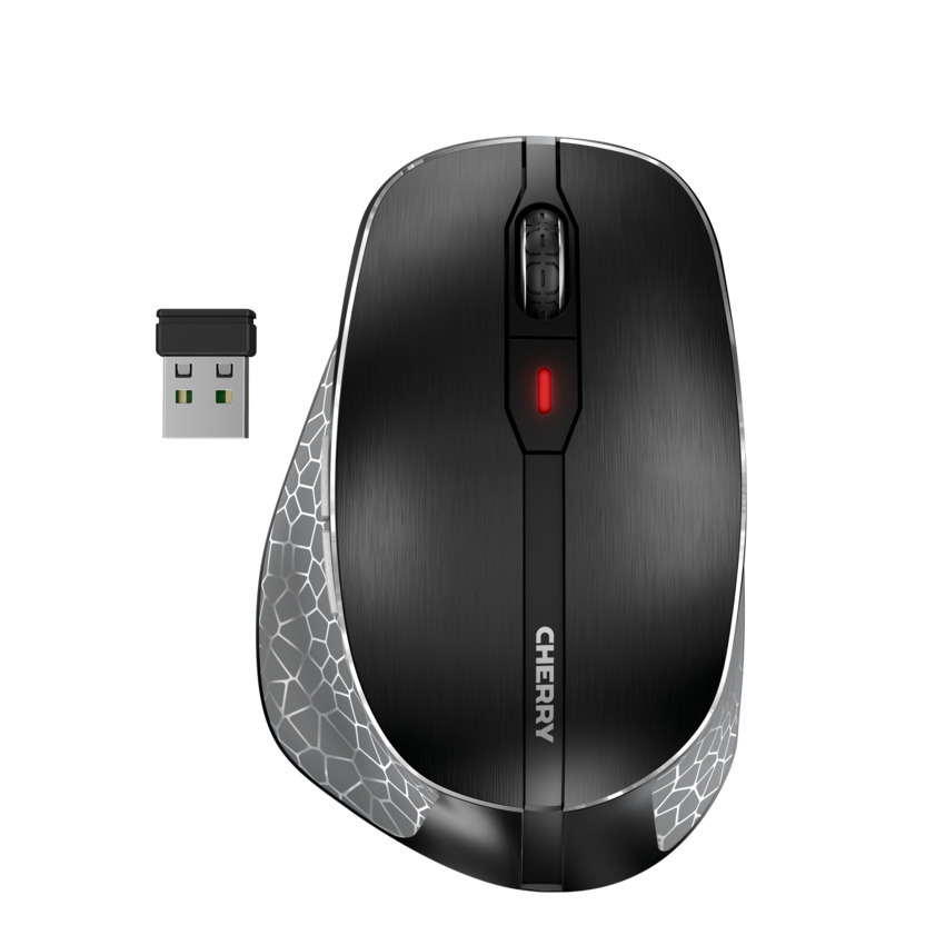 [JW-8600] CHERRY Mouse MW 8C ERGO AES Ergonomic black BT  600/1000/1600/3200 DPI (umschaltbar)