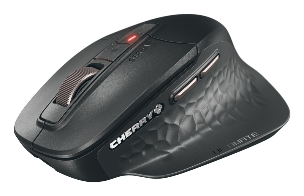 [JW-8570-2] CHERRY Mouse STREAM MOUSE ULTIMATE WL AES silent black BT 7 Tasten und Scrollrad