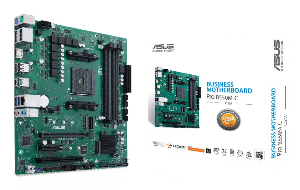 ASUS ASUS PRO B550M-C/CSM AMD B550 Socket AM4 micro ATX