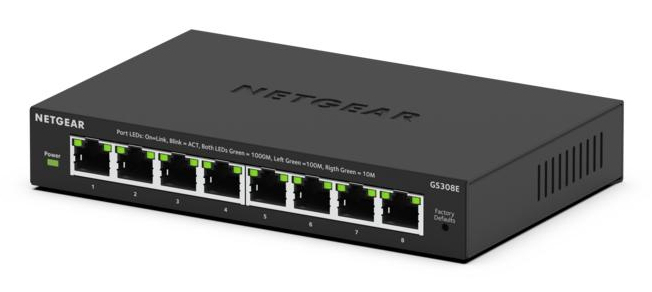 [GS308E-400EUS] Netgear 8Port Switch 10/100/1000 GS308E GS308E-400EUS