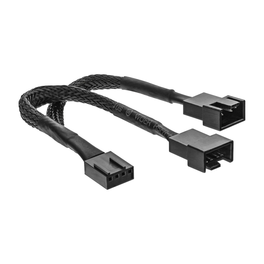 [33328Y] inLine® Y-Kabel für PWM Lüfter 4pol Molex 1 Stecker / 2 Buchse, 0,15m