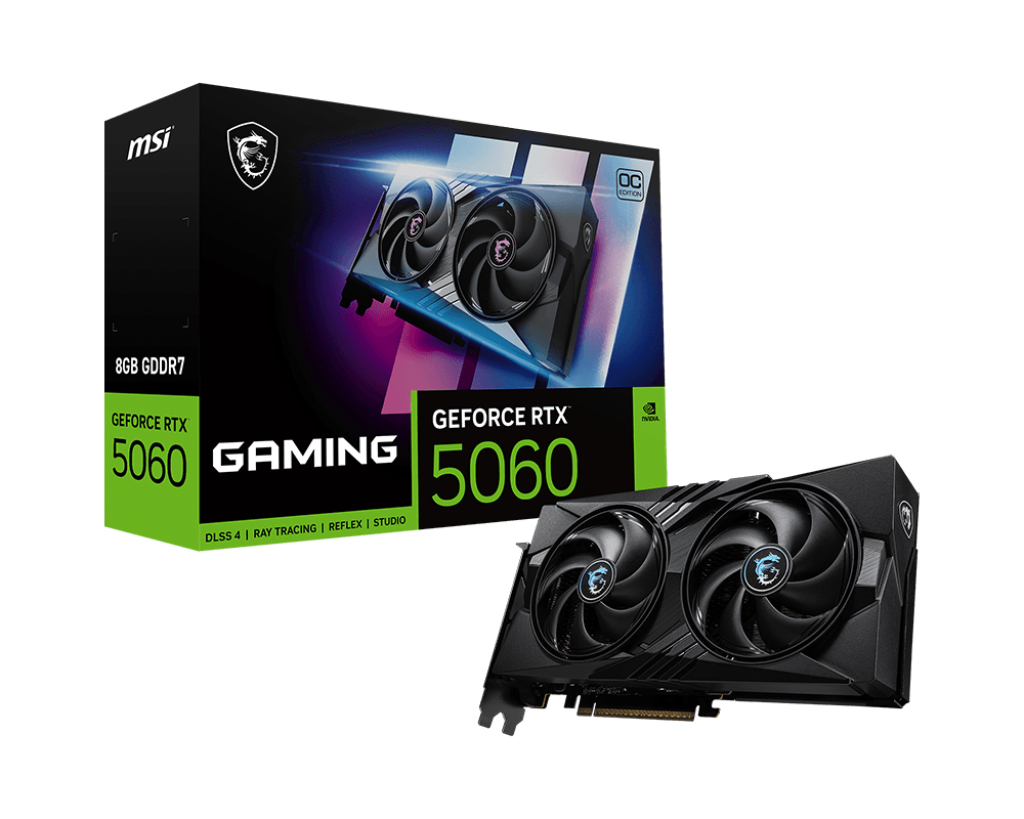 MSI VGA 8GB RTX5060 GAMING OC 3xDP/HDMI GeForce RTX 5060 8G GAMING OC