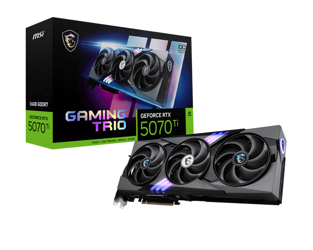 [V531-240R] MSI VGA 16GB RTX5070TI GAMING TRIO OC 3xDP/HDMI GeForce RTX 5070 Ti 16G GAMING TRIO OC