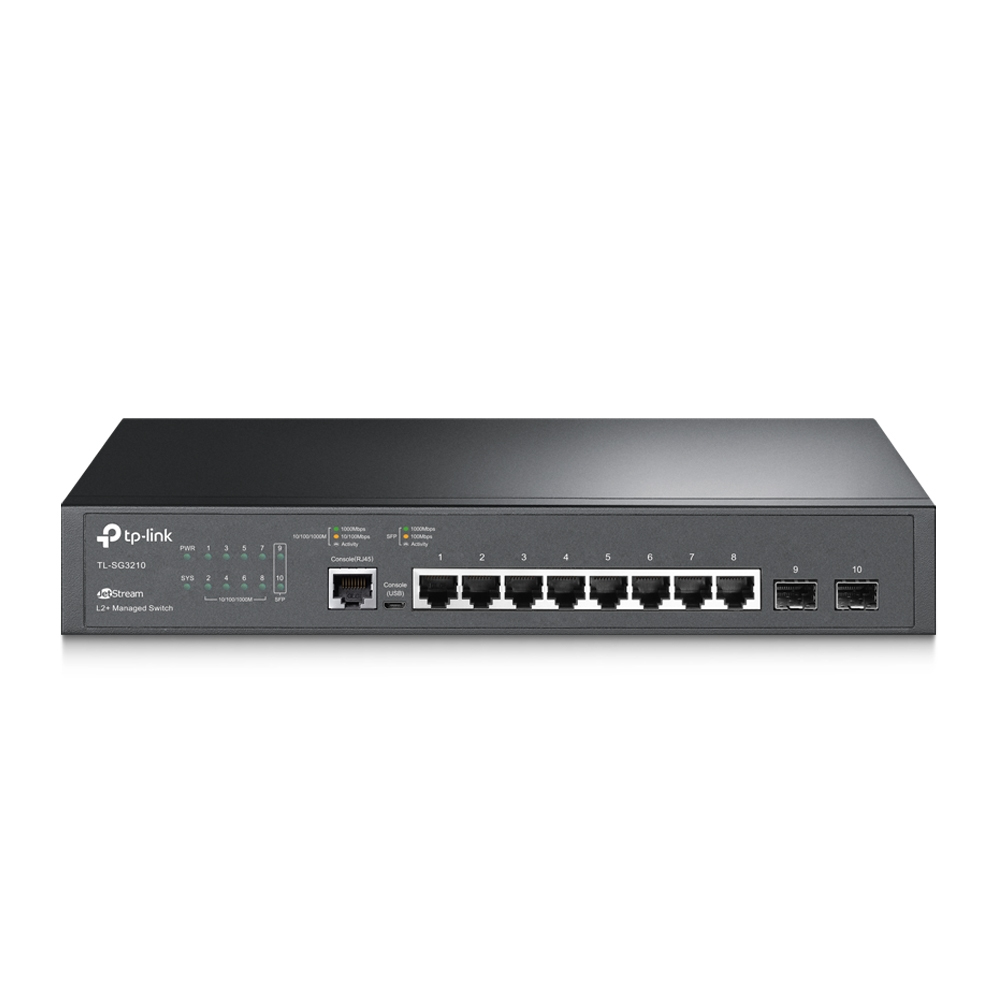 [SG3210] TP-LINK Switch SG3210 8xGBit+2xSFP Man. 19"