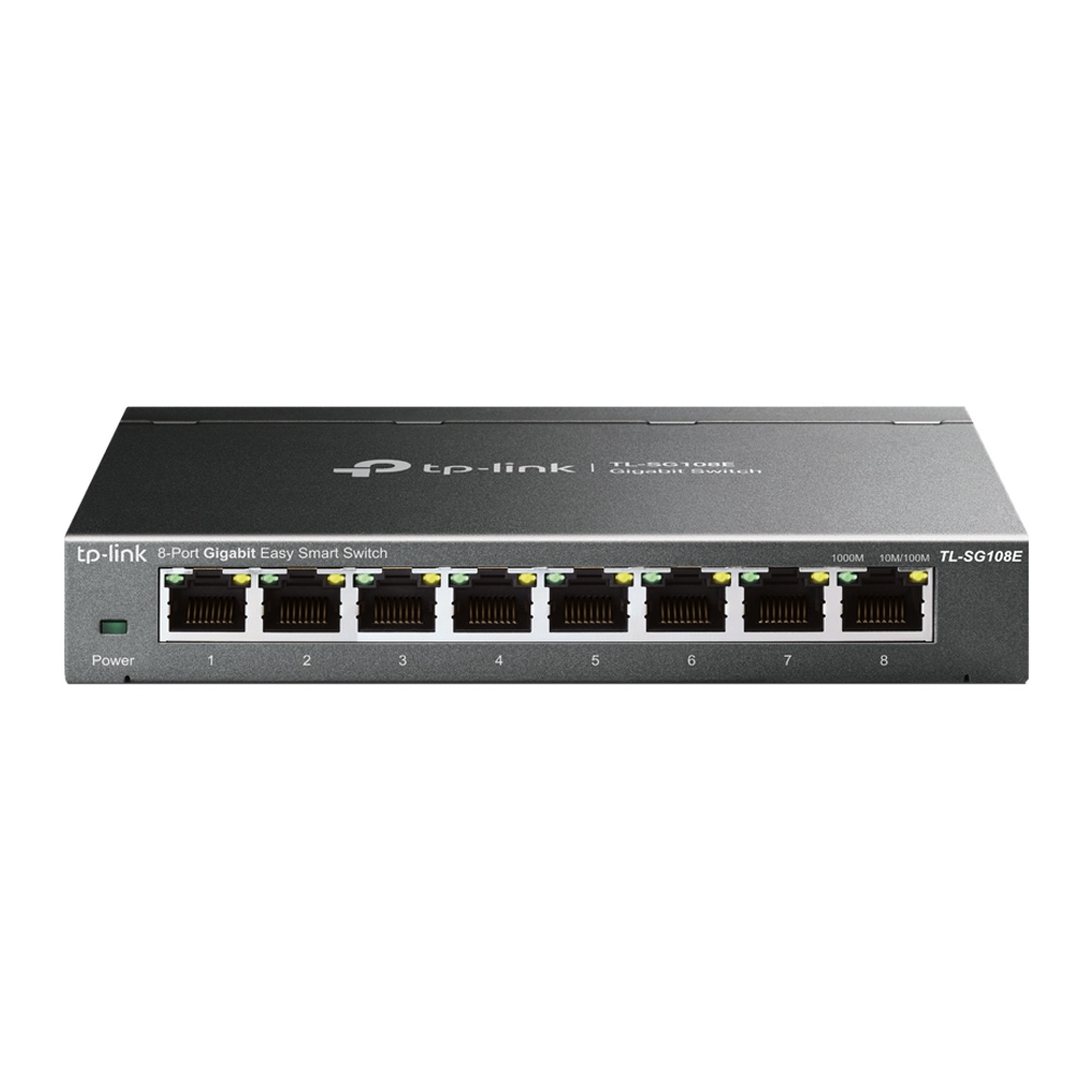 [TL-SG108E] TP-LINK Switch TL-SG108E 8xGBit Unmanaged Metallgehäuse
