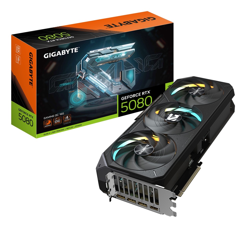 [GV-N5080GAMING OC-16GD] GIGA VGA 16GB RTX5080 GAMING OC-16G 3xDP/HDMI GeForce RTX 5080 GAMING OC 16G