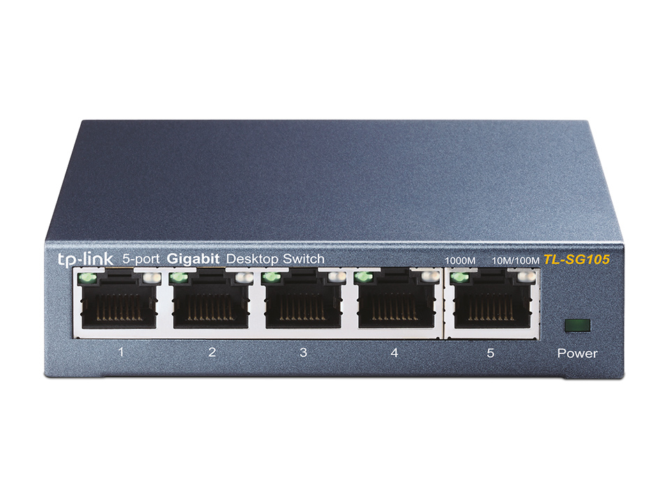 [TL-SG105] TP-LINK Switch TL-SG105 5xGBit Unmanaged Metallgehäuse