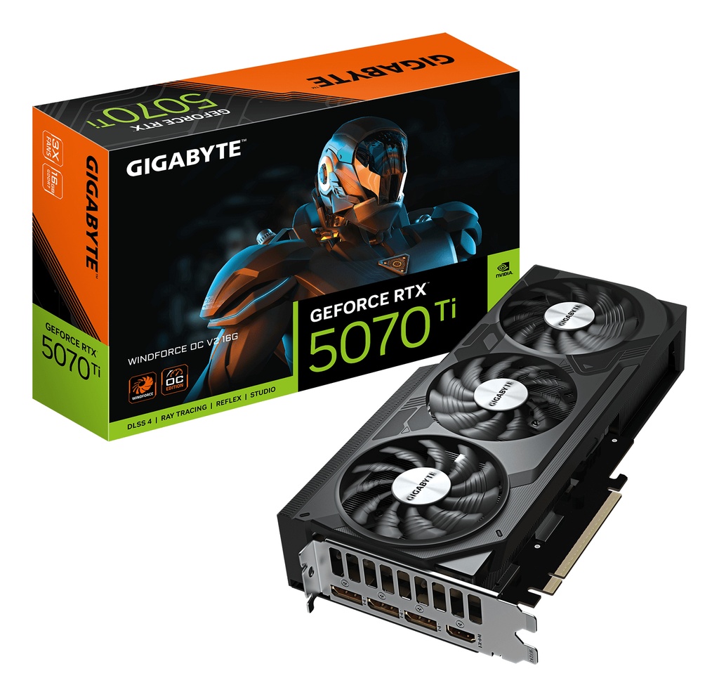 [GV-N507TWF3OCV2-16GD] GIGA VGA 16GB RTX5070TI WF3-OC-SFF-16G 3xDP/HDMI GeForce RTX 5070 Ti WINDFORCE 3 OC SFF 16G