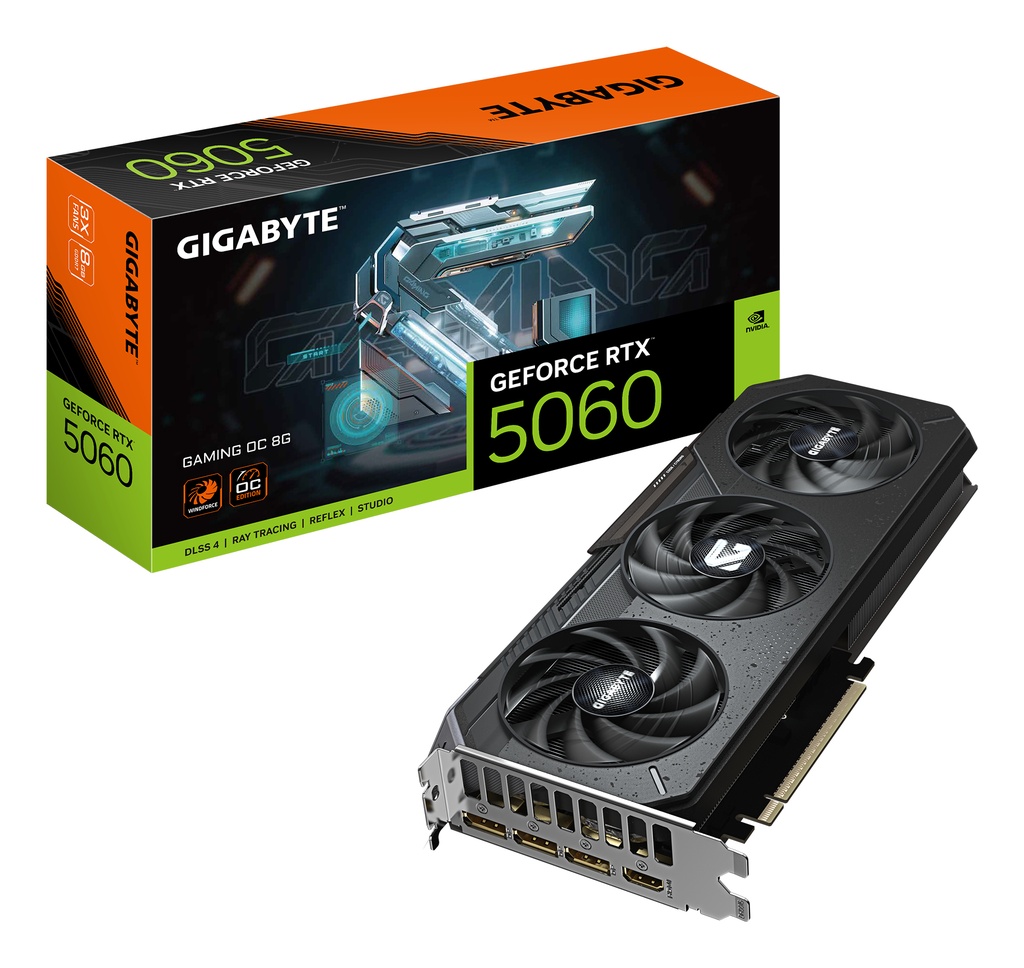 [GV-N5060GAMING OC-8GD] GIGA VGA 8GB RTX5060 GAMING OC 8G 3xDP/HDMI GeForce RTX 5060 GAMING OC 8G