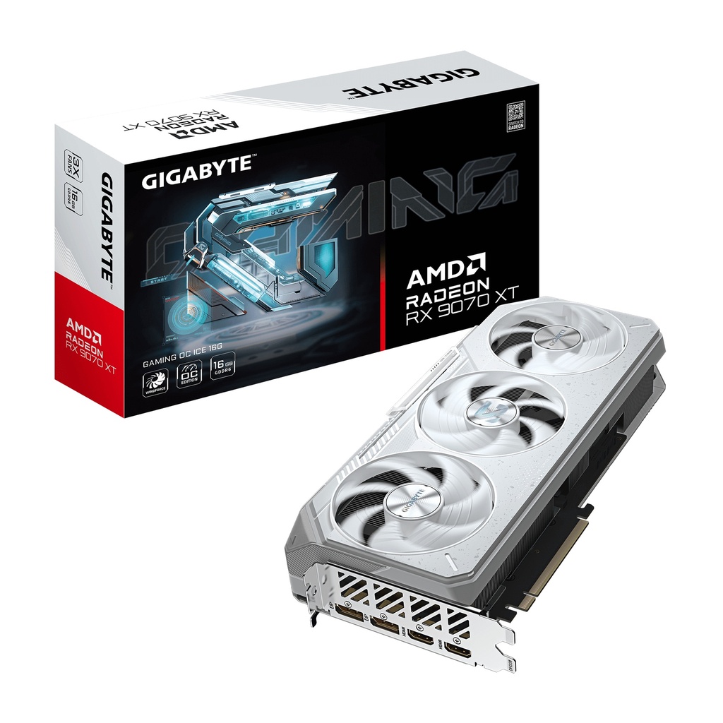 [GV-R907XGAMINGOCICE-16GD] GIGA VGA 16GB Radeon RX9070XT GAMING OC-ICE-16G 2xDP/2xHDMI Radeon RX 9070 XT GAMING OC ICE 16G