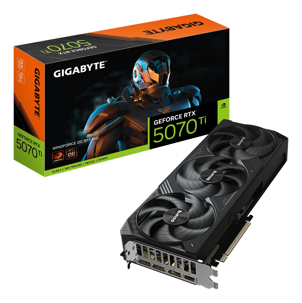 [GV-N507TWF3OC-16GD] GIGA VGA 16GB RTX5070TI WF-OC-SFF-16G 3xDP/HDMI GeForce RTX 5070 Ti WINDFORCE OC SFF 16G