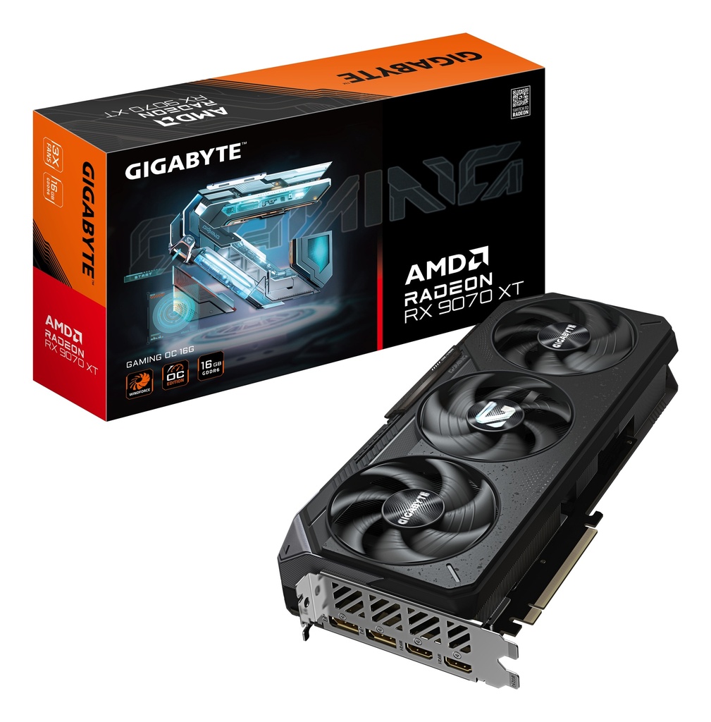 [GV-R9070XTGAMING OC-16GD] GIGA VGA 16GB Radeon RX9070XT GAMING OC-16GD 2xDP/2xHDMI GV-R9070XTGAMING OC-16GD