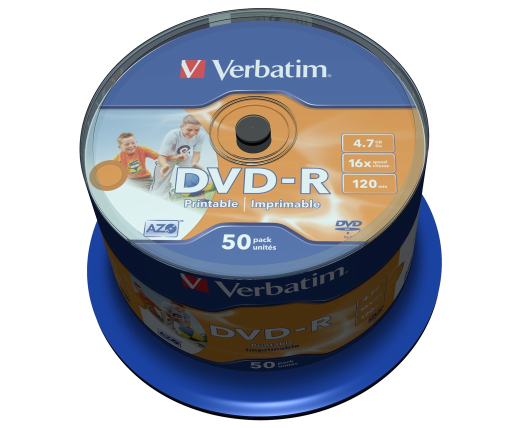 [43533] DVD ROH-R 4.7GB/ 16x Verbatim print. (50er Sp.)