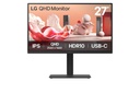 LG LCD 27BA75QB-B 27" black USB-C, KVM, Daisy Chain,RJ45