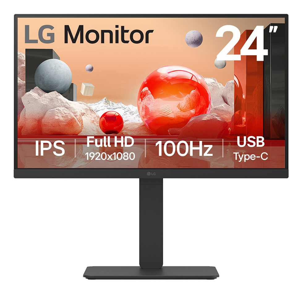 LG LCD 24BA650-B 24" black