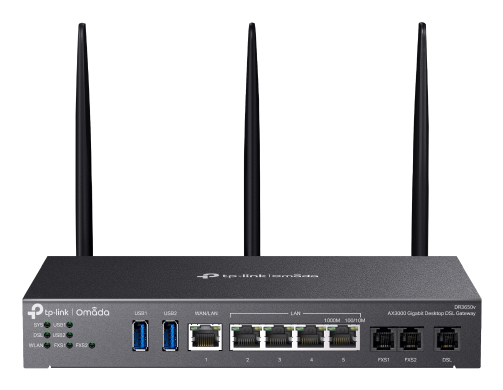 TP-LINK Omada Desktop DSL Gateway AX3000 Gigabit WAN/8xLAN DR3650v