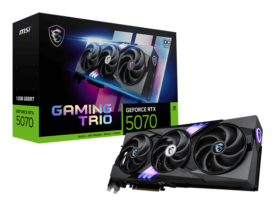 [V532-019R] MSI VGA 12GB RTX5070 GAMING TRIO OC 3xDP/HDMI GeForce RTX 5070 12G GAMING TRIO OC