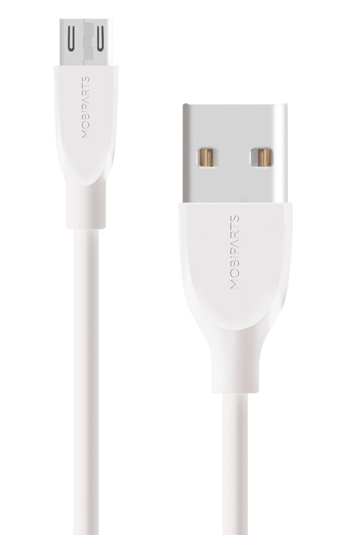 [MP-80549] Mobiparts Micro USB to USB Cable 2A 2m White (Bulk)