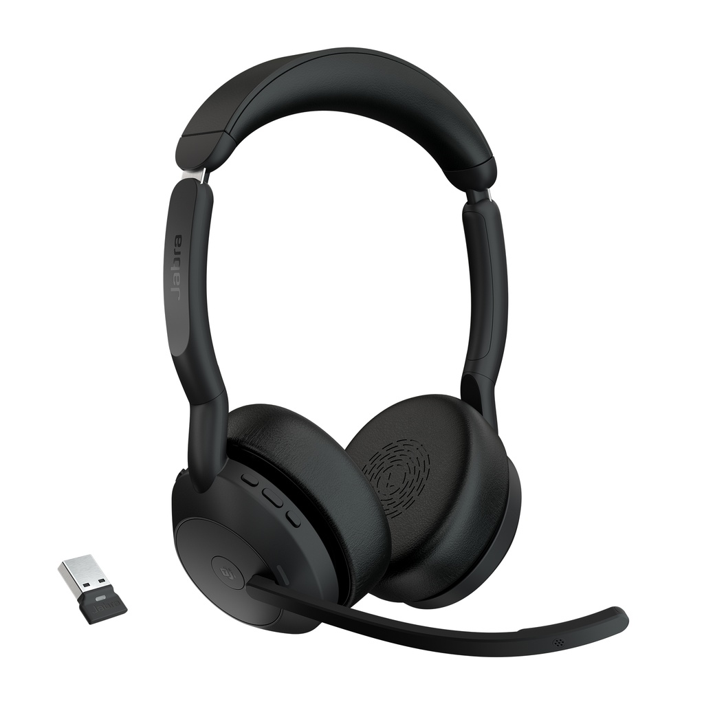 Jabra Headset Evolve2 55 MS Stereo USB-A BT Zertifiziert für Microsoft Teams