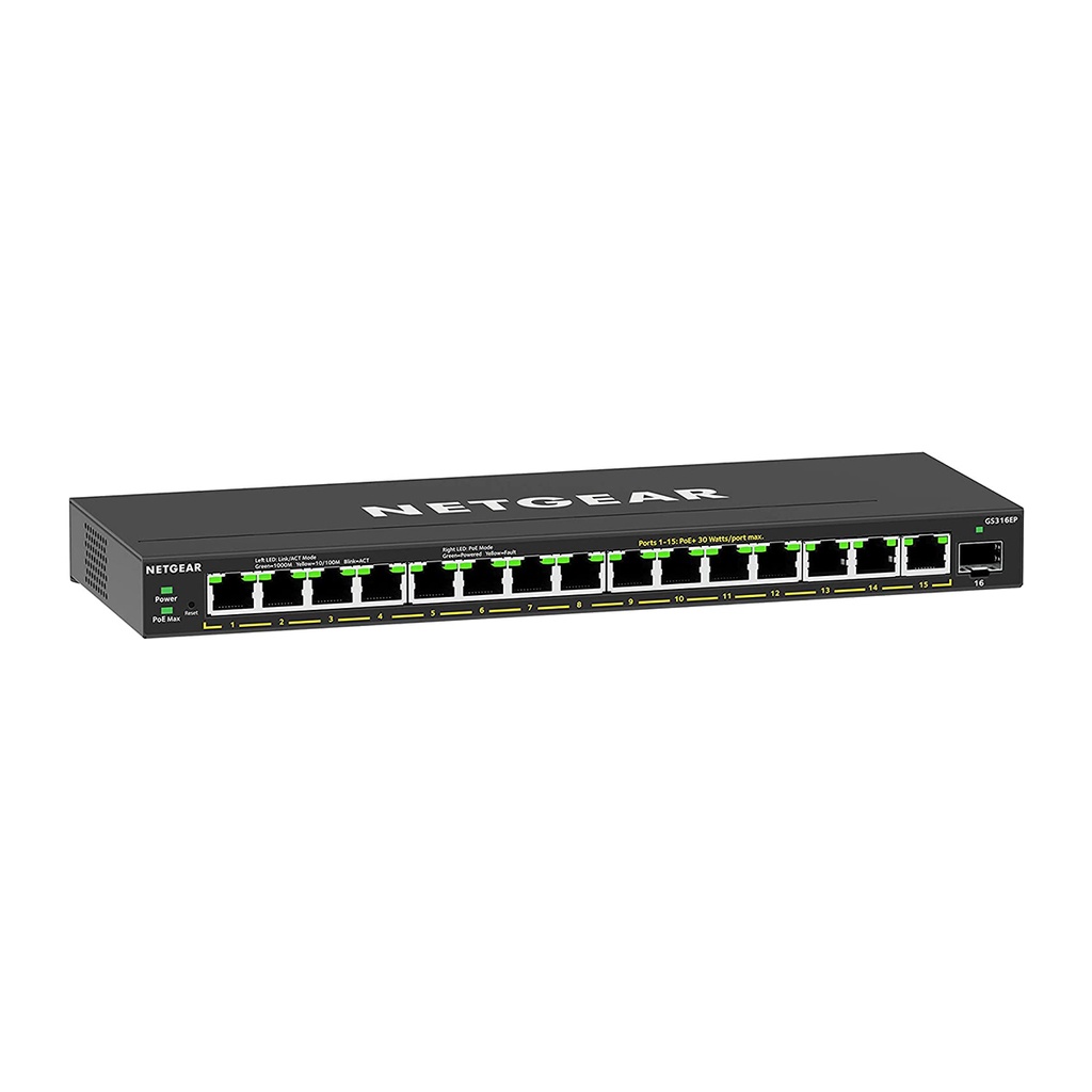 Netgear 16Port Switch 10/100/1000 GS316EP