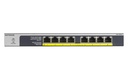 NETGEAR GS108LP | Unmanaged Switch | 8 Poorten | Gigabit Ethernet (10/100/1000 Mbps) | 8x PoE+ (60W) | FlexPoE | Fanless | 1U Rackmount