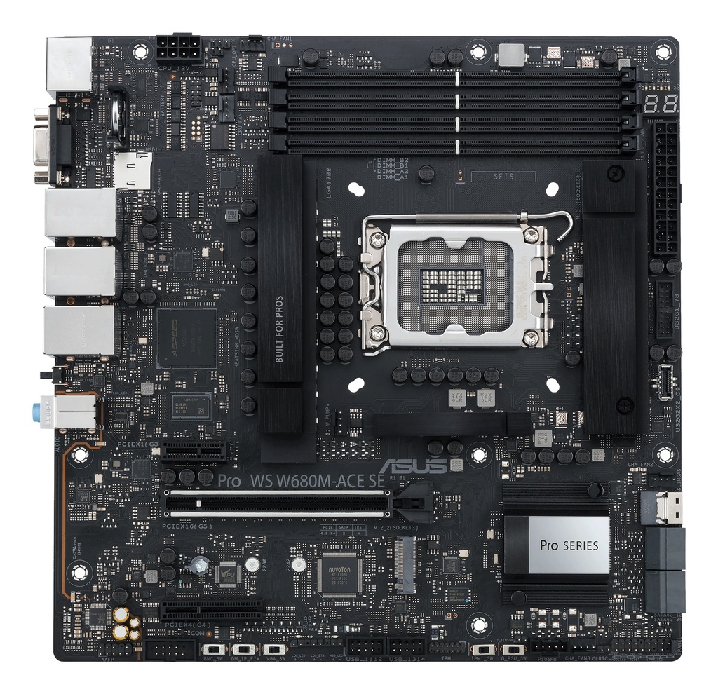 ASUS PRO WS W680M-ACE SE S1700/DDR5/DP-HDMI/3xLAN/24-7/µATX