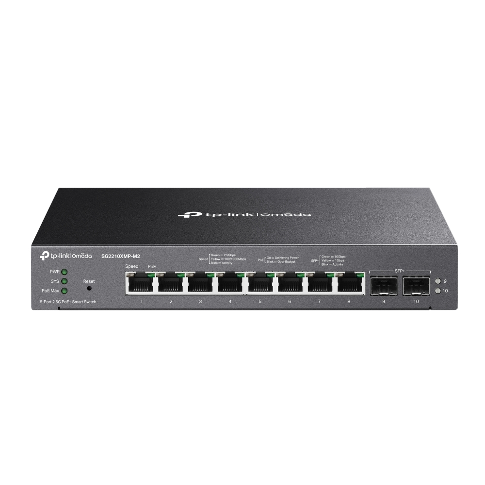 [SG2210XMP-M2] TP-LINK Switch SG2210XMP-M2 10x2,5Gbit/2xSFP+ Managed PoE+ (160W) Omada SDN