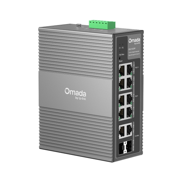 [IES210GPP] TP-LINK Omada Switch IES210GPP 10xGBit 6xPoE+/2xPoE++/2x Combo RJ45/SFP (260W) Industrial Easy Managed