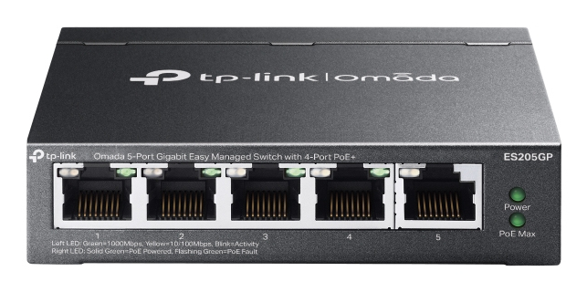 TP-LINK Switch Omada ES205G 5xGBit Managed